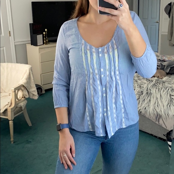 aerie Tops - Light blue blouse from aerie